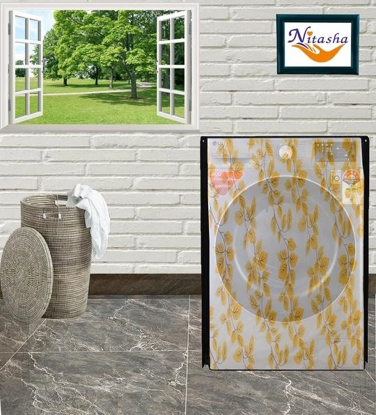 Nitasha outdoor and indoor washing machine cover for  Godrej 7 kg Front Load WF Eon 700 PAE (Print No:- nit36/Waterproof-dustproof)