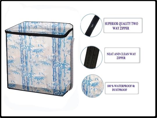Nitasha outdoor and indoor washing machine cover for Intex 8 kg WMS80TG Semi-Automatic (Print No:- NIT32/Waterproof-dustproof)