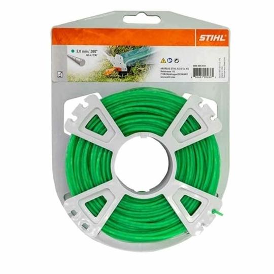 Stihl Trimmer Line Quiet - 2.0mm x 60m, Green Round Cutting Wires for Strimmers and Trimmers