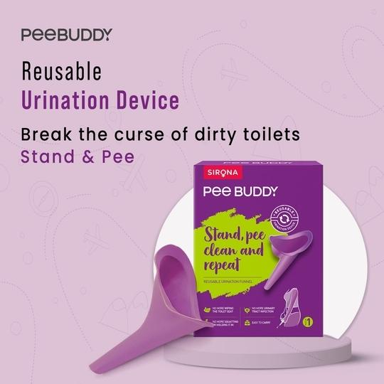 PeeBuddy Stand and Pee Reusable Portable Urination Funnel For Women - 1 Reusable Funnel