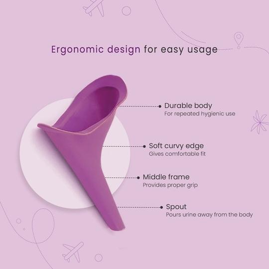 PeeBuddy Stand and Pee Reusable Portable Urination Funnel For Women - 1 Reusable Funnel