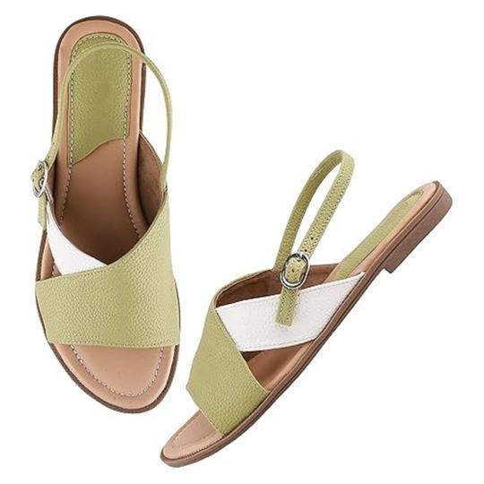 BIG.JD Women's Open-Toe flat Sandals Slip-On Sandal for women and girl