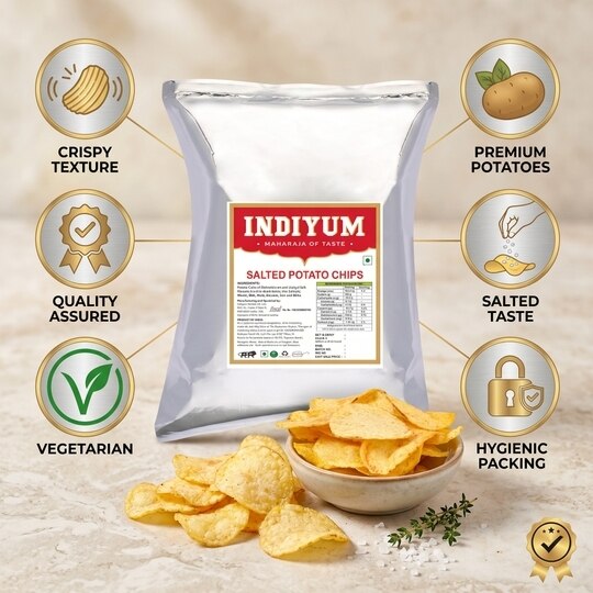 Indiyum Classic Salted Potato Chips 200g
