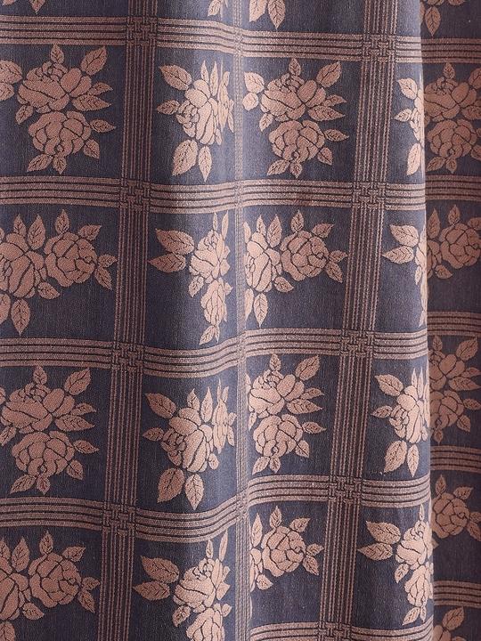 Saral Home Blue Cotton Blackout Set of 2 Door Curtains (4X7 Feet)