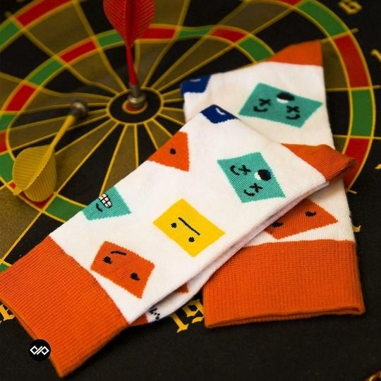 Dynamocks Unisex White  Calf Socks