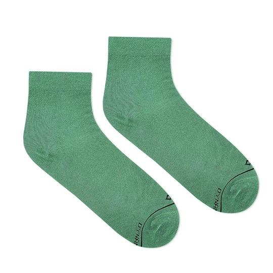 Dynamocks Men & Women Ankle Length Socks (Pack of 1 Pair; Green; Combed Cotton; Anti Odour; Breathable; Durable)