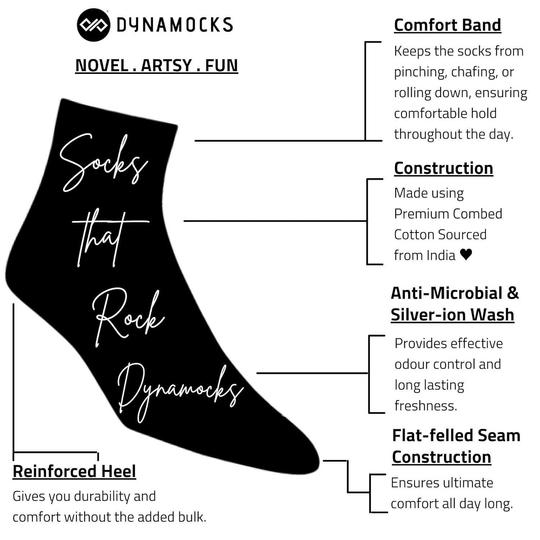 Dynamocks Unisex Multicolor  Athletic Socks