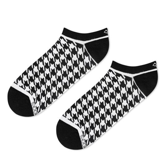 Dynamocks Unisex Black & White  Calf Socks