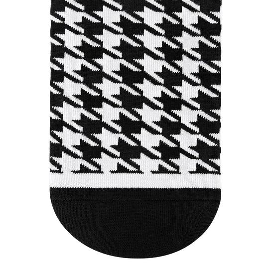 Dynamocks Unisex Black & White  Calf Socks
