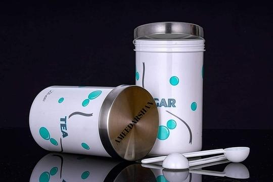 Aryamurti Tea sugar containers with spoon 2 pieces
