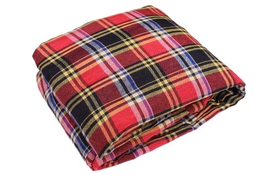 CheckMe Cotton Zippered Mattress Cover, Mattress Protector for King Size Bed (72x84x10 Inch), Multicolor
