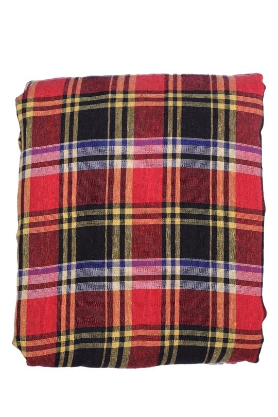 CheckMe Cotton Zippered Mattress Cover, Mattress Protector for King Size Bed (72x84x10 Inch), Multicolor
