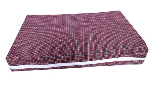 CheckMe Cotton Mattress Cover with Zip, Mattress Protector for King Size Bed (72x84x10 Inch), Multicolor