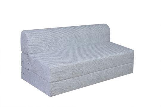 COZY COMFORT Folding Sofa Cum Bed with Cushion for Home & Living Room | Mattress- Perfect for Guests | Jute Fabric I Sofa Bed (Grey, 4 * 6 Feet)
