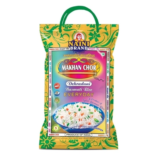 Naini Brand Makhan Chor Dehraduni Basmati Rice Everyday 10kg | Long Grains Basmati Rice for Everyday Consumption