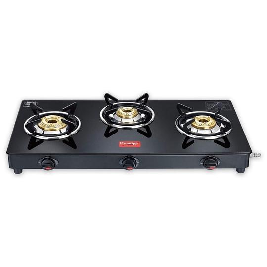 Prestige Marvel Plus Toughened Glass Top Gas Stove (3 Burners) - GTM 03L