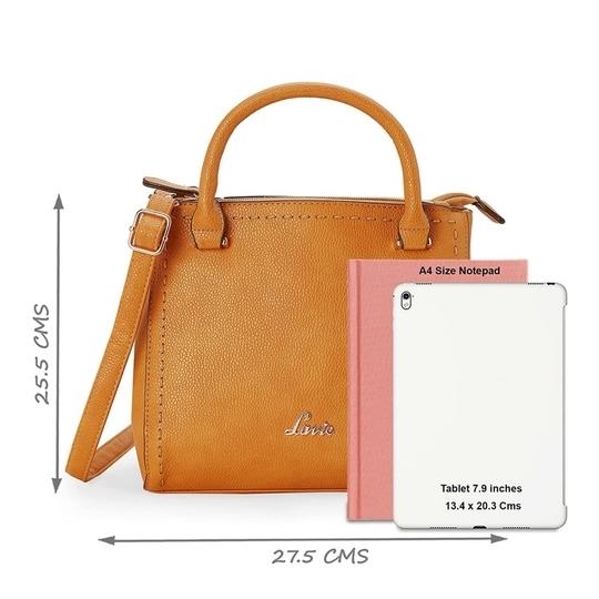 LAVIE OMNIA MED SATCHEL Yellow Handbags