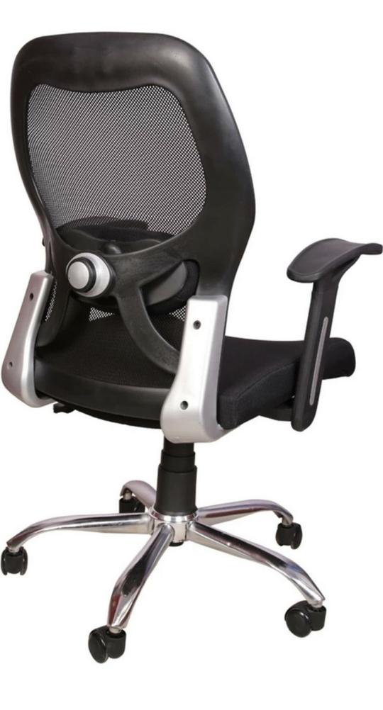 DIVANO MODULAR .PVT.LTD Modern India Matrix Medium Mesh Black office chair withLumber support - DIY