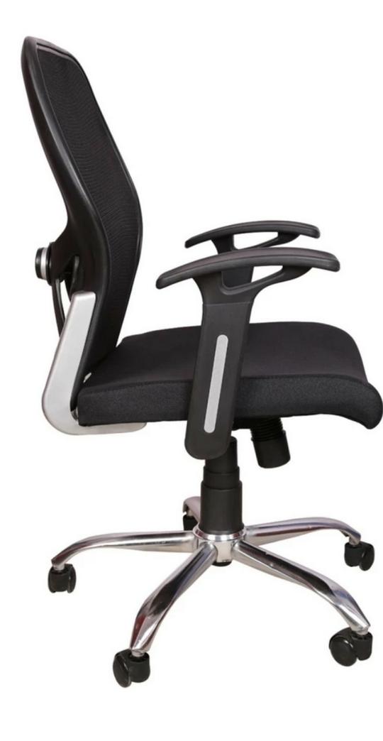 DIVANO MODULAR .PVT.LTD Modern India Matrix Medium Mesh Black office chair withLumber support - DIY