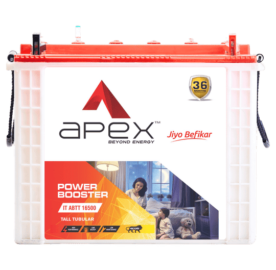 APEX Battery ABTT 16500 165Ah, Recyclable Tall Tubular Inverter Battery for Home, Office & Shops | Best Inverter Battery | APEXBATT- Recyclable Battery | 36 Months Warranty