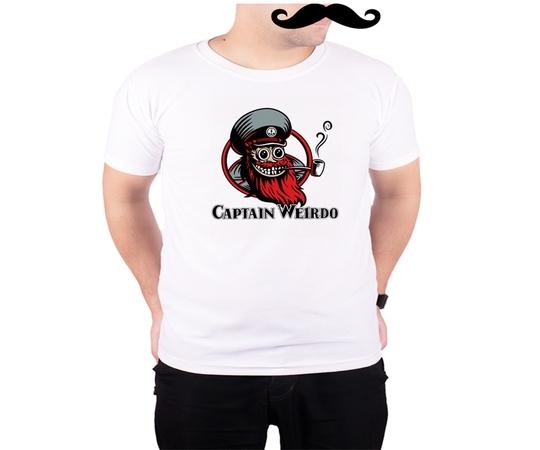 Mooch Wale Captain Weirdo  White Quick-Dri T-shirt For Men - White, S