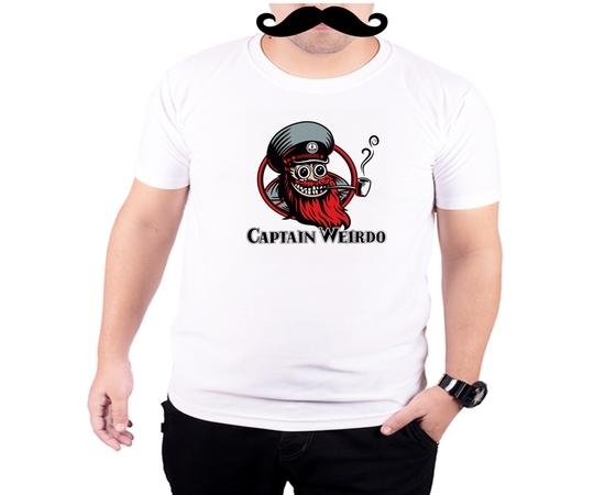 Mooch Wale Captain Weirdo  White Quick-Dri T-shirt For Men - White, S
