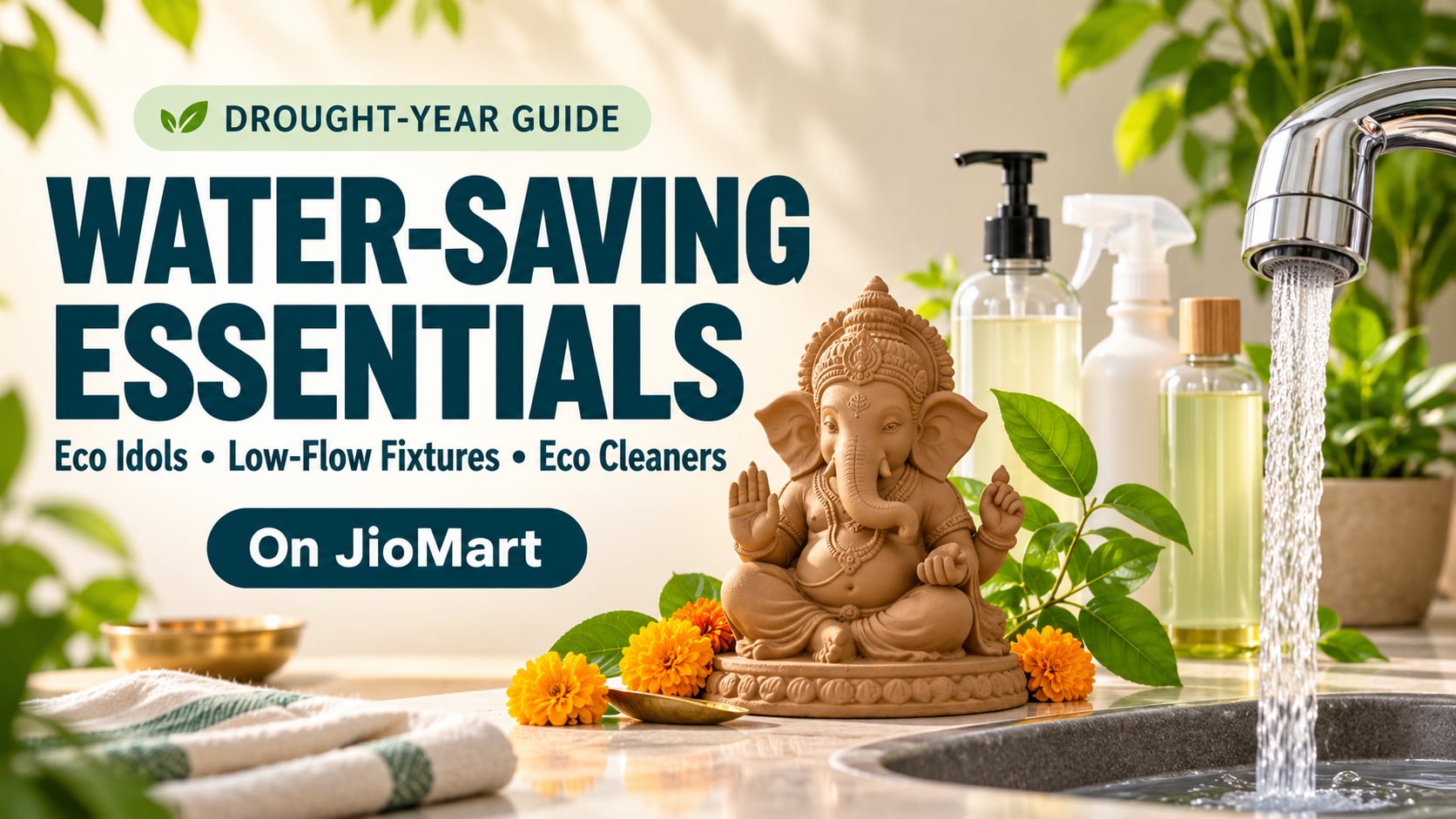Water-Saving & Eco Essentials: Low-Flow Fixtures, Eco Idols, Eco Cleaners | JioMArt
