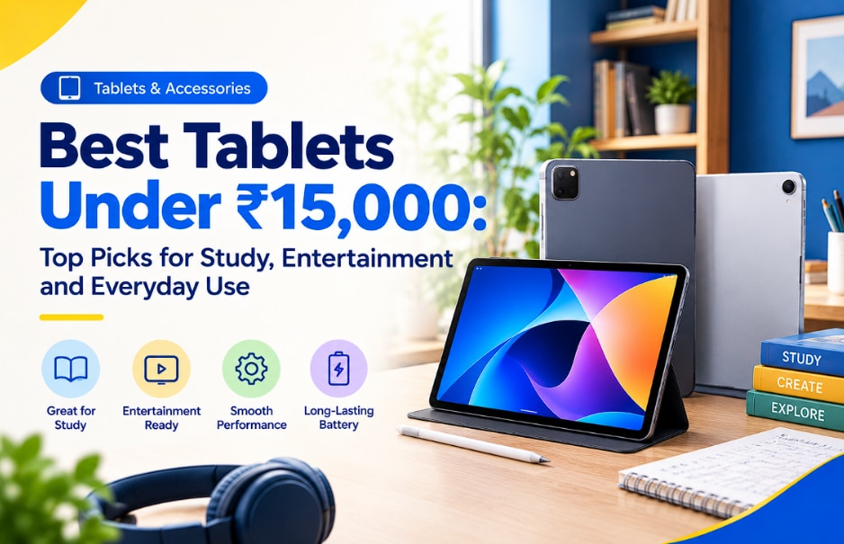 Best Tablet Under Rs. 15,000: Top Budget Picks for Study and Everyday Use