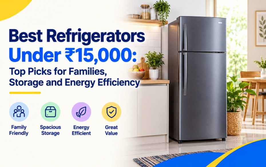 Best Refrigerators Under Rs. 15,000: Top Picks for Families, Storage and Energy Efficiency