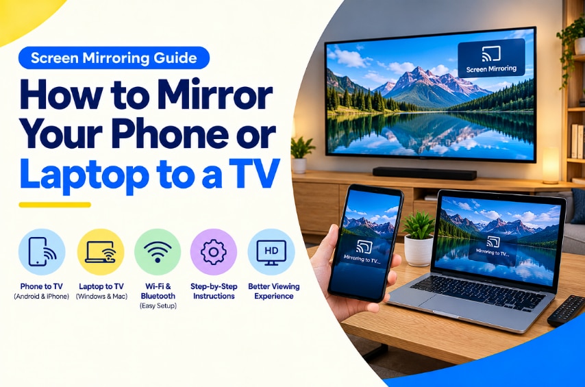 Screen Mirroring: How To Connect Your Phone Or Laptop To A TV