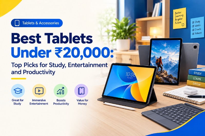 Best Tablet Under Rs. 20,000: Top Picks For Study, Gaming And Everyday Use