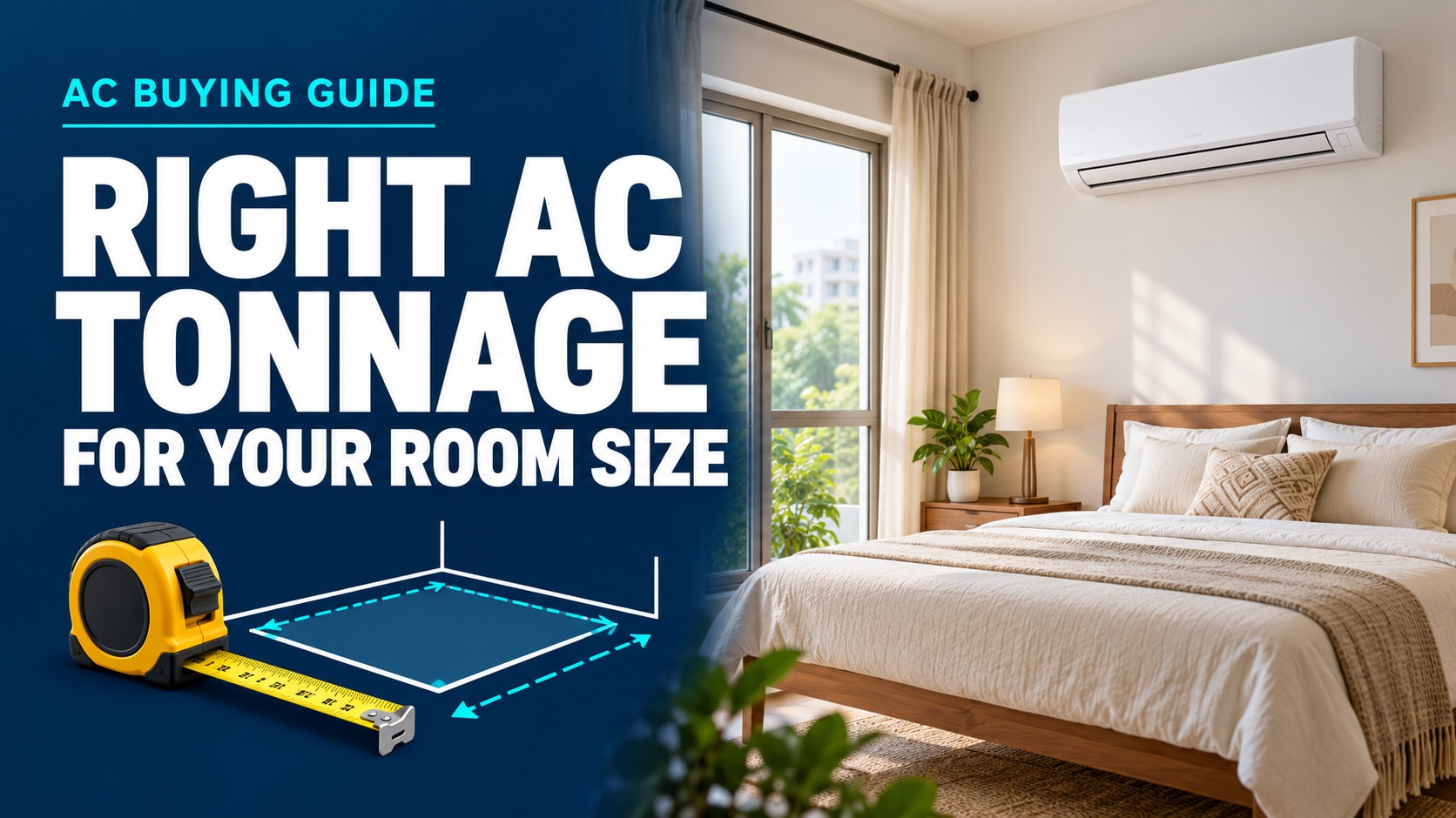 How to Calculate the Right AC Tonnage for Your Room Size | JioMart